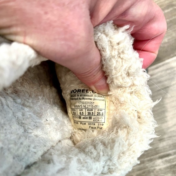 SOREL Slippers Size 8.5 Out N About Moccasin Shirling NL2715-051 Gray/gray - Picture 5 of 6